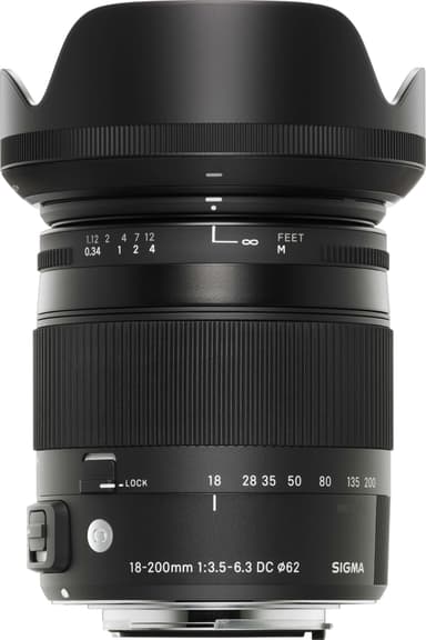 Sigma Contemporary AF 18-200 mm DC Macro OS HSM objektiv