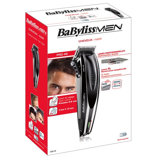 BaBylissMEN hårklipper BAE951E (sort)