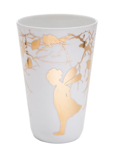 Wik & walsøe alv gull stor vase 26cm