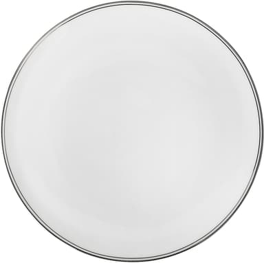 Wik & walsøe fnugg tallerken 27cm hvit/sølv