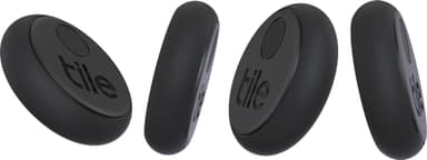 Tile Sticker sporingsbrikke 4-pakk (sort)