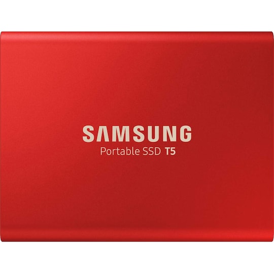 Samsung T5 bærbar SSD 1 TB (rød)