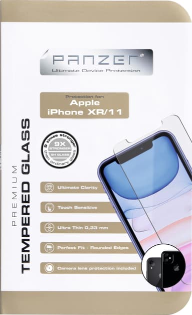 Panzer TG skjermbeskytter til iPhone 11/XR