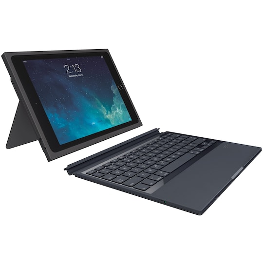 Logitech BLOK etui m/tastatur for iPad Air 2 (sort/rød)