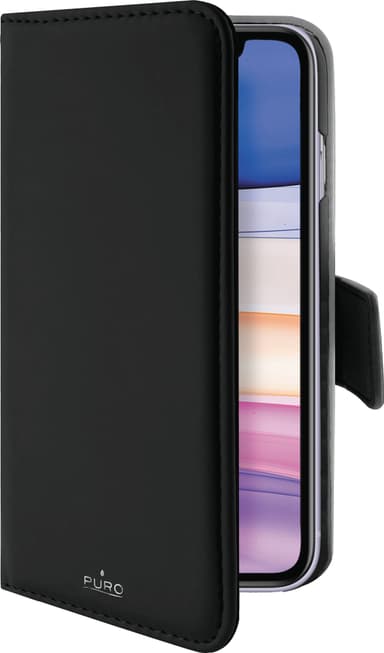 Puro 2-i-1 lommebok til iPhone 11 (sort)