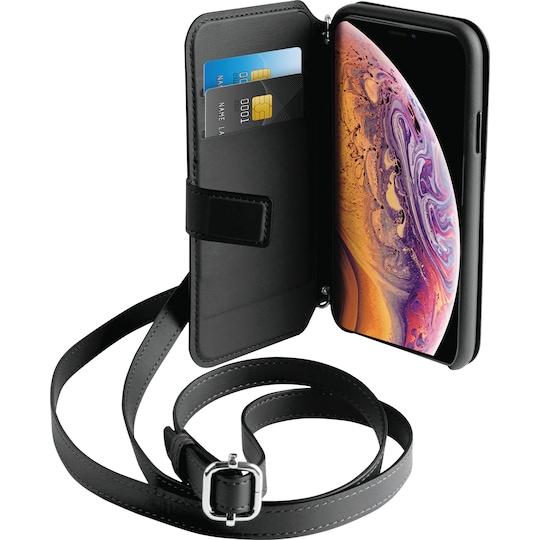 Puro Positano lommebok til iPhone X/Xs (sort)