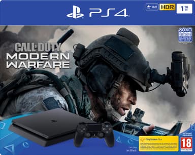 PlayStation 4 Slim 1 TB  med Call of Duty: Modern Warfare