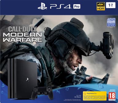 PlayStation 4 Pro 1 TB med Call of Duty: Modern Warfare