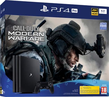 PlayStation 4 Pro 1 TB med Call of Duty: Modern Warfare