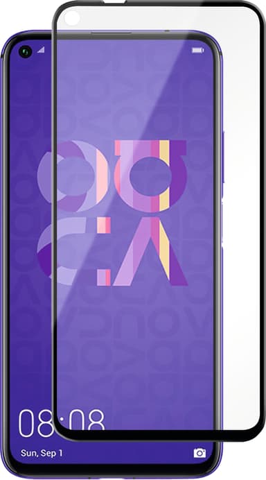 Panzer Full-Fit Huawei Nova 5T skjermbeskytter (sort)