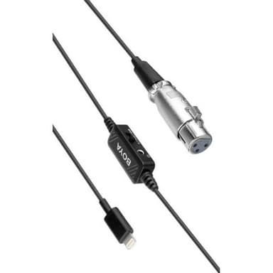 BOYA Mikrofonadapter XLR - Lightning BY-BCA7 Hun - Han