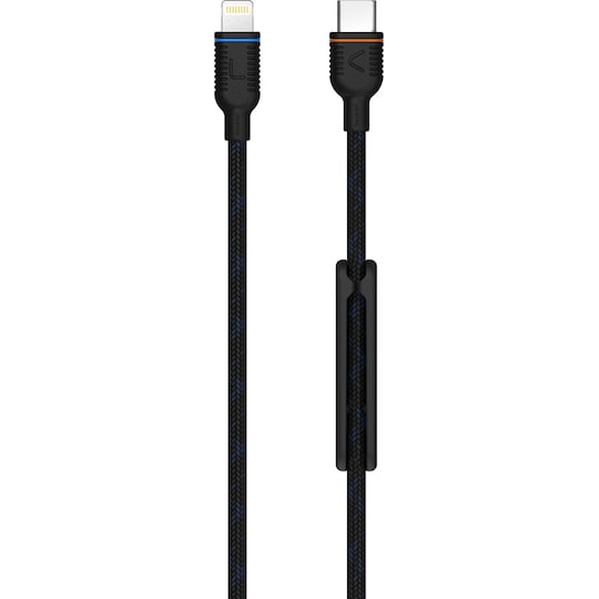 Unisynk USB-C til Lightning-kabel (sort)