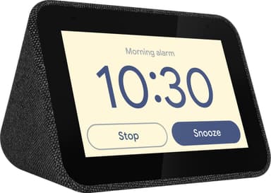 Lenovo Smart Clock med  Google Assistant (sort)
