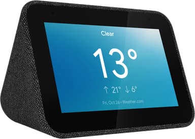 Lenovo Smart Clock med  Google Assistant (sort)