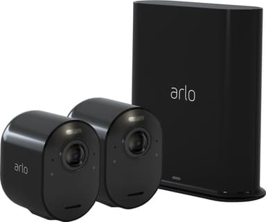 Arlo Ultra 4K trådløst sikkerhetssystem /sort (2-pakk)