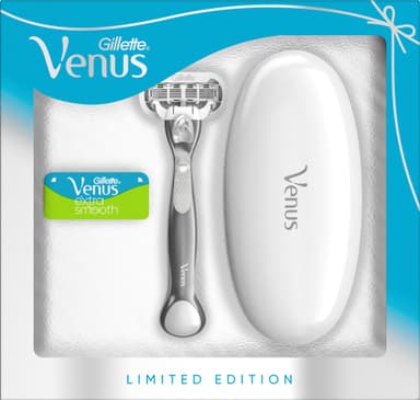 Gillette Venus Extra Smooth Platinum barberhøvel + reiseetui GIL516285