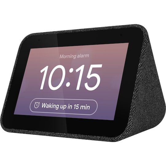 Lenovo Smart Clock med  Google Assistant (sort)