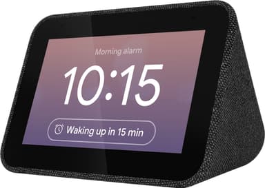 Lenovo Smart Clock med  Google Assistant (sort)