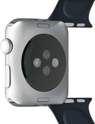 Puro Icon sportsreim i silikon til Apple Watch 42/44/45 mm (marineblå)