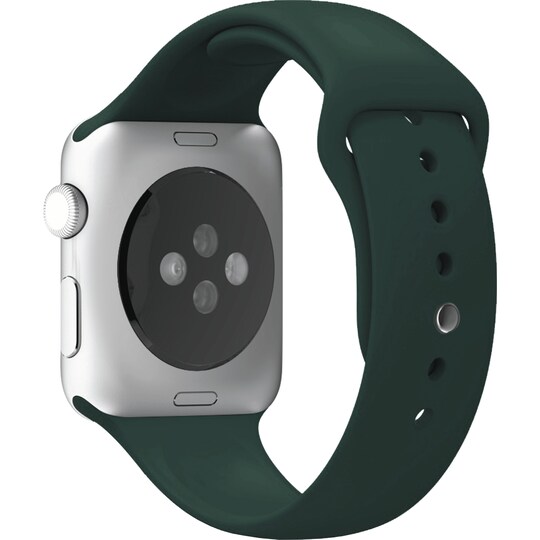 Puro Icon sportsreim i silikon til Apple Watch 42-44 mm (mørk grønn)