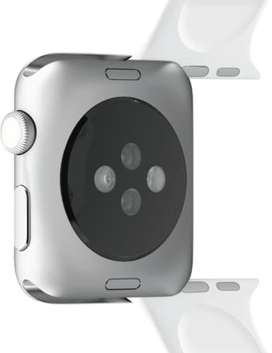 Puro Icon sportsreim i silikon til Apple Watch 42/44/45 mm (hvit)