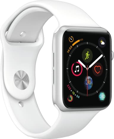 Puro Icon sportsreim i silikon til Apple Watch 38/40/41 mm (hvit)