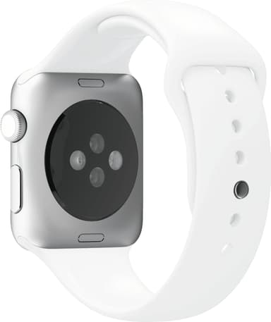 Puro Icon sportsreim i silikon til Apple Watch 42/44/45 mm (hvit)