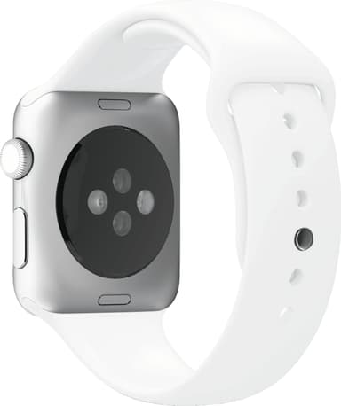 Puro Icon sportsreim i silikon til Apple Watch 38/40/41 mm (hvit)