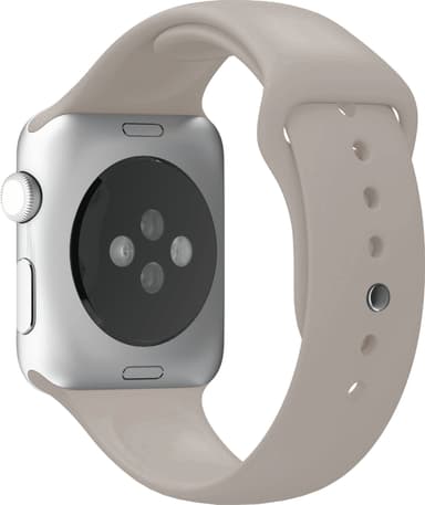 Puro Icon sportsreim i silikon til Apple Watch 42/44/45 mm (lys grå)