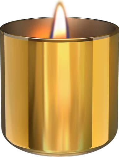 TenderFlame Lilly dekorativt lys 2-pakk (gull)