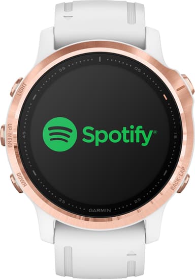 Garmin Fenix 6s Pro GPS smartklokke 42 mm (roségull/hvit)