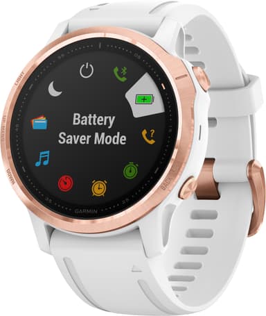 Garmin Fenix 6s Pro GPS smartklokke 42 mm (roségull/hvit)