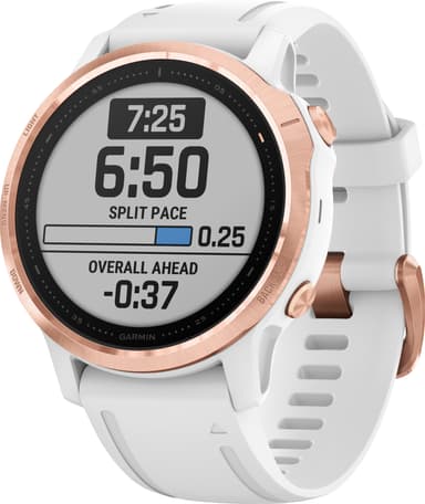 Garmin Fenix 6s Pro GPS smartklokke 42 mm (roségull/hvit)
