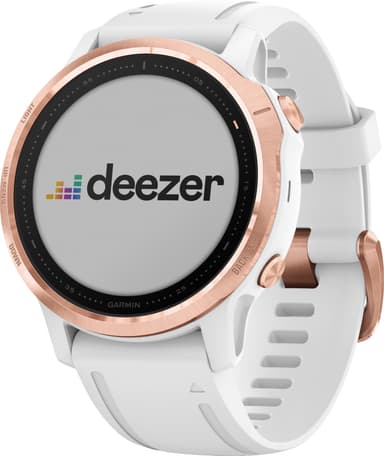 Garmin Fenix 6s Pro GPS smartklokke 42 mm (roségull/hvit)