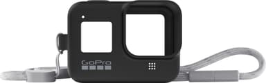 GoPro silikondeksel + halssnor (sort)