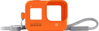 GoPro silikondeksel + halssnor (oransje)