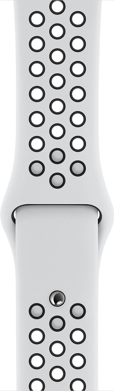 Apple 44 mm Nike Sport-reim (platina/sort)