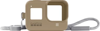 GoPro silikondeksel + halssnor (sand)