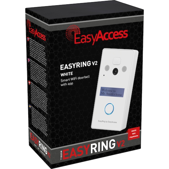 EasyAccess EasyRing V2 smart ringeklokke (hvit)