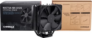 Noctua NH-U12S CPU kjøler (chromax.black)
