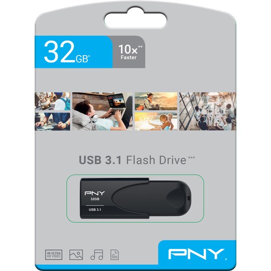 PNY Attache 4 USB 3.1 minnepenn 32 GB