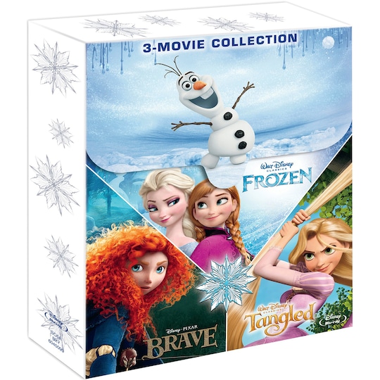Vinterboks: Frozen / Brave / Tangled (Blu-ray)