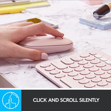 Logitech Pebble M350 trådløs datamus (rose)