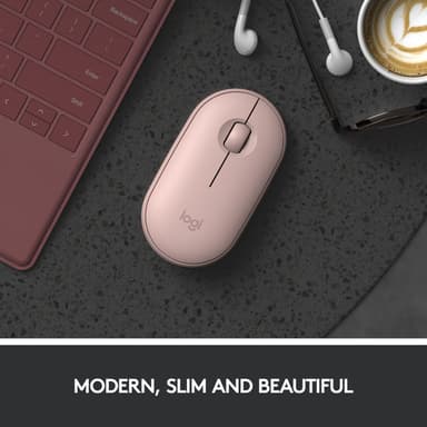 Logitech Pebble M350 trådløs datamus (rose)