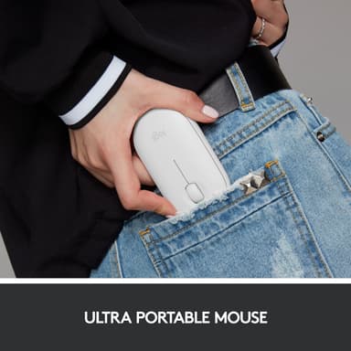 Logitech Pebble M350 trådløs datamus (hvit)