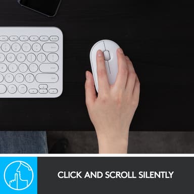 Logitech Pebble M350 trådløs datamus (hvit)