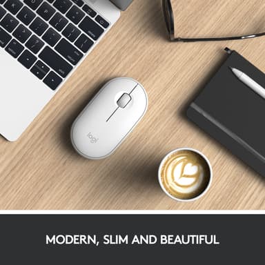 Logitech Pebble M350 trådløs datamus (hvit)