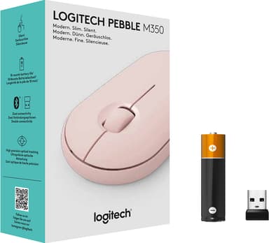 Logitech Pebble M350 trådløs datamus (rose)