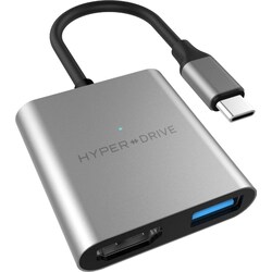 HyperDrive 4K HDMI 3-i-1 USB-C-adapter