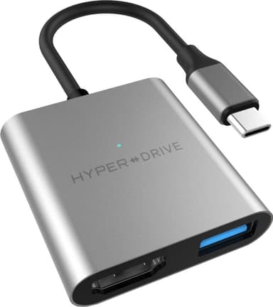HyperDrive 4K HDMI 3-i-1 USB-C-adapter
